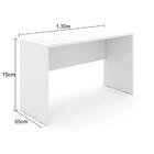 Mesa Essenziale Ii Branca 130cm