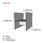 Mesa Estação De Atendimento Dupla Eadi05