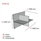 Mesa Estação De Telemarketing Dupla Etdc-02 Maxxi