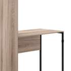 Mesa Estante Industrial Alana Com 4 Nichos - Carvalho/preto