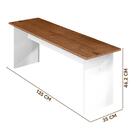 Mesa Estilo Industrial Branco Natura Primor