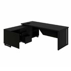 Mesa Executiva Com Armário Lateral E Caixa De Tomadas 3 Gavet