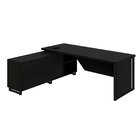 Mesa Executiva Com Armário Lateral E Caixa De Tomadas 3 Gavet