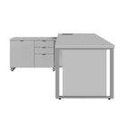 Mesa Executiva Com Armário Lateral E Caixa De Tomadas 3 Gavet