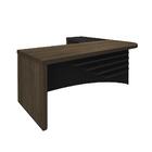 Mesa Executiva Em L Galatina Charuto Preto