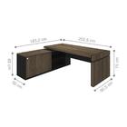 Mesa Executiva Em L Giovinazzo Charuto Preto