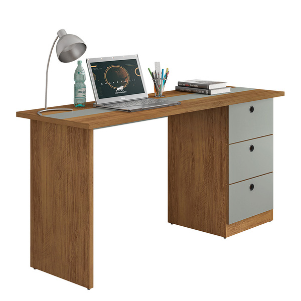 Mesa Executiva Prime Freijó E Concreto - D'rossi