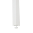 Mesa de Alumínio Extensível 6 a 10 Lugares 75x135x90cm a 270cm Branco Lyra II Naterial