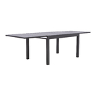 Mesa de Alumínio Extensível 6 a 10 Lugares 75x135x90cm Cinza Lyra II Naterial