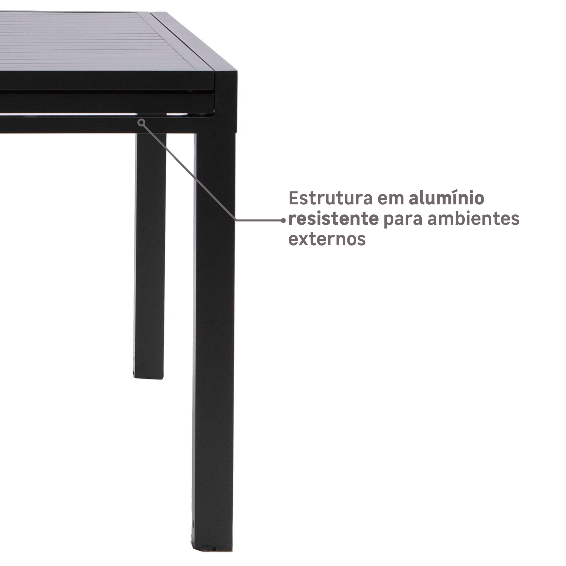 Mesa Extensível para Jardim 6 a 10 Lugares Lyra II Naterial