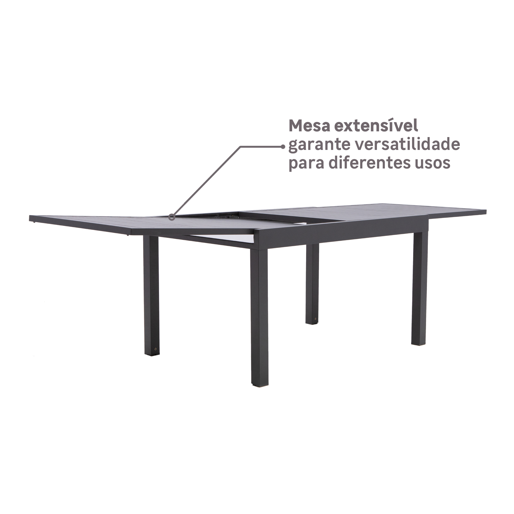 Mesa Extensível para Jardim 6 a 10 Lugares Lyra II Naterial