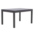 Mesa de Alumínio Extensível 6 a 10 Lugares 75x135x90cm Cinza Lyra II Naterial