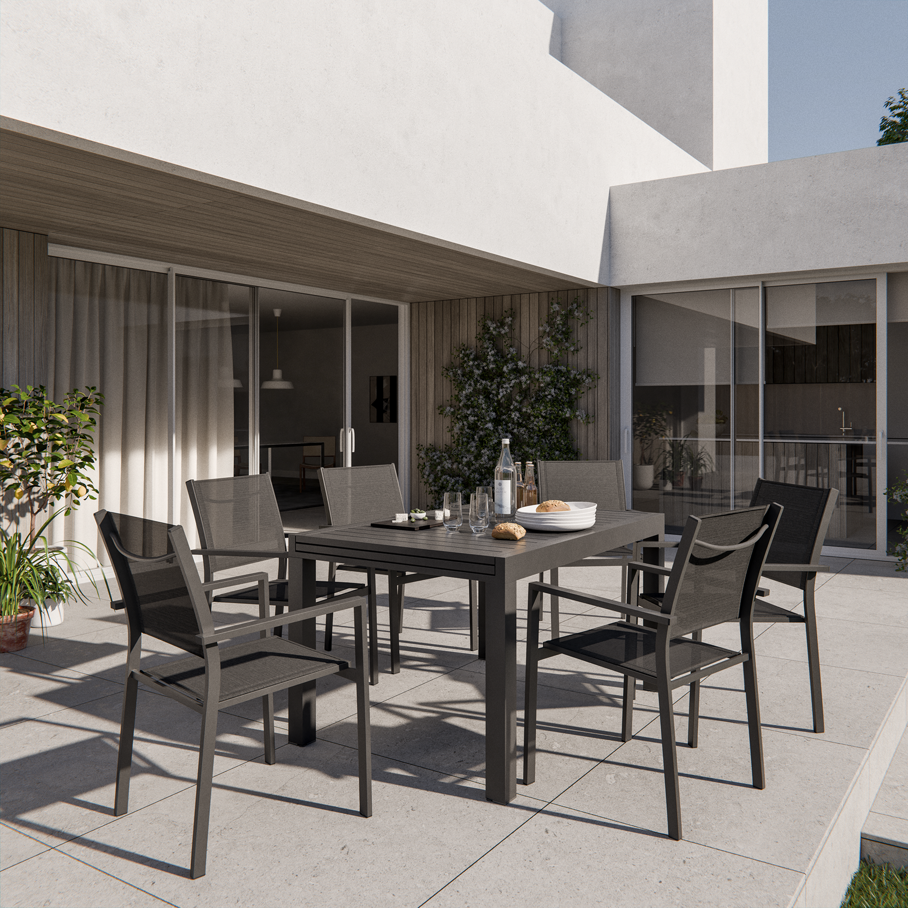 Mesa Extensível para Jardim 6 a 10 Lugares Lyra II Naterial