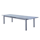 Mesa Retangular Extensível Odyssea II Alumínio 76x100x256-320cm Cinza Naterial