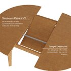 Mesa Extensível Redonda De 160cm Tarsila Cabecasa Madeiraorig