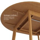 Mesa Extensível Redonda De 160cm Tarsila Cabecasa Madeiraorig