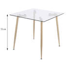 Mesa Falcon Base Madeira - Vidro