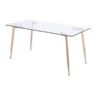 Mesa Falcon Base Madeira - Vidro