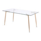 Mesa Falcon Base Madeira - Vidro