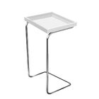 Mesa Flex De Aproximação Laca Polida Branco Espelhada Larfle