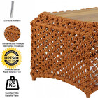 Mesa Flórida Em Corda Náutica Alumínio Trama Original