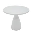 Mesa Flut Redonda Branco Em Polietileno E Poliuretano Tramont