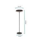 Mesa Flutuante Cerâmica Linee Dourado/preto