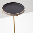 Mesa Flutuante Cerâmica Linee Dourado/preto