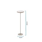 Mesa Flutuante Cerâmica P Linee Taupe