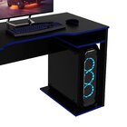 Mesa Gamer 105cm Com 1 Prateleira E Porta Cpu Me4161 Preto/az