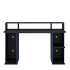 Mesa Gamer 1 Gaveta Permobili Chumbo/azul