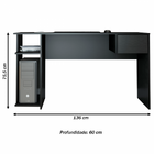 Mesa Gamer 1 Gaveta Preto 0740 - Soluzione