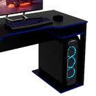 Mesa Gamer 1 Prateleira Preto/azul Me4161 - Tecno Mobili