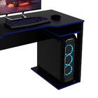 Mesa Gamer 1 Prateleira Preto Me4161 - Tecno Mobili