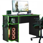 Mesa Gamer 2 Prateleiras Preto Fosco/verde 3875 - Qmovi