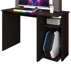 Mesa Gamer 2 Prateleiras Preto - Móveis Paraná