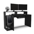 Mesa Gamer 3 Nichos Xt Racer Expert  Preto/branco