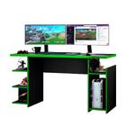 Mesa Gamer 4 Prateleiras Preto Tx/verde Nt2065 - Notável