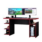 Mesa Gamer 4 Prateleiras Preto Tx/vermelho Nt2065 - Notável