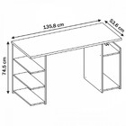 Mesa Gamer 4 Prateleiras Preto Tx/vermelho Nt2065 - Notável