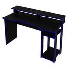 Mesa Gamer 89,5X136X60cm Madeira Preto e Azul TecnoMobili
