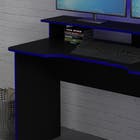 Mesa Gamer 89,5X136X60cm Madeira Preto e Azul TecnoMobili