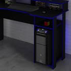 Mesa Gamer 89,5X136X60cm Madeira Preto e Azul TecnoMobili