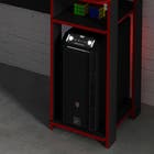 Mesa Gamer 89,5X136X60cm Madeira Preto e Vermelho TecnoMobili