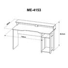 Mesa Gamer 89,5X136X60cm Madeira Preto e Vermelho TecnoMobili