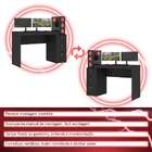 Mesa Gamer Austin 3 Gavetas Onix - Moville