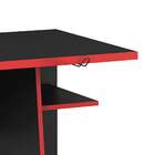 Mesa Gamer Boost Preta E Vermelha