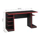 Mesa Gamer Boost Preta E Vermelha