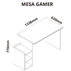 Mesa Gamer Branco - Gelius