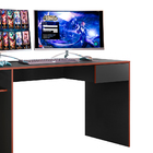 Mesa Gamer Com 01 Gaveta Monster Preto Fosco/vermelho Mobler